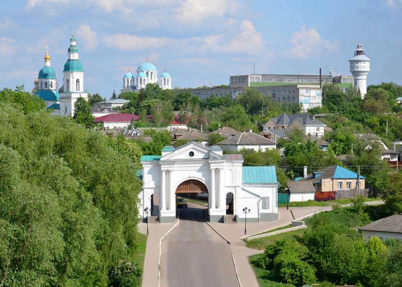Панорама Глухова з Київською брамою